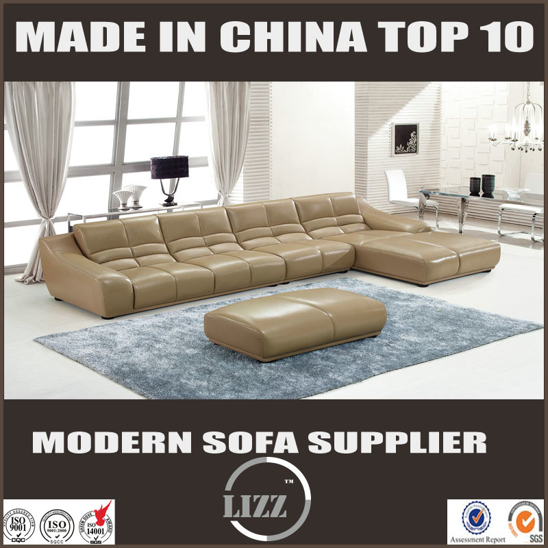 2017 Modern Design L Shape Leather Sofa 993