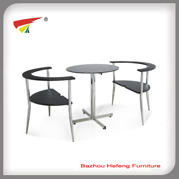 MDF Seat Glass Dining Table (DT060)