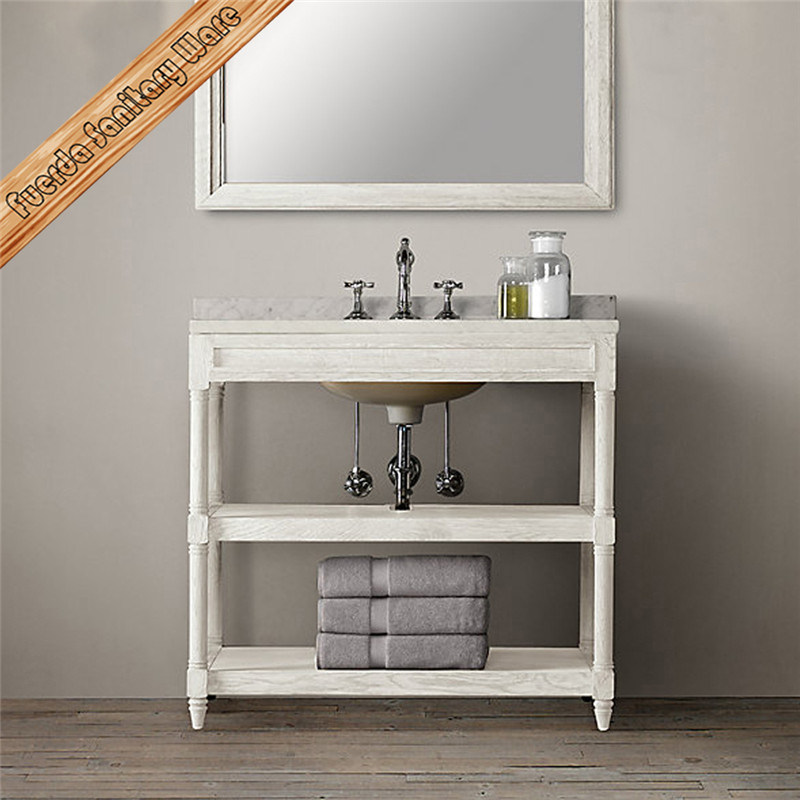 Fed-1993 Top Quality Bathroom Vanity Solid Wood Bathroom Cabinet