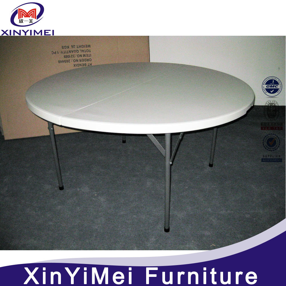 5FT Cheap Modern Plastic Banquet Folding Round Dining Table