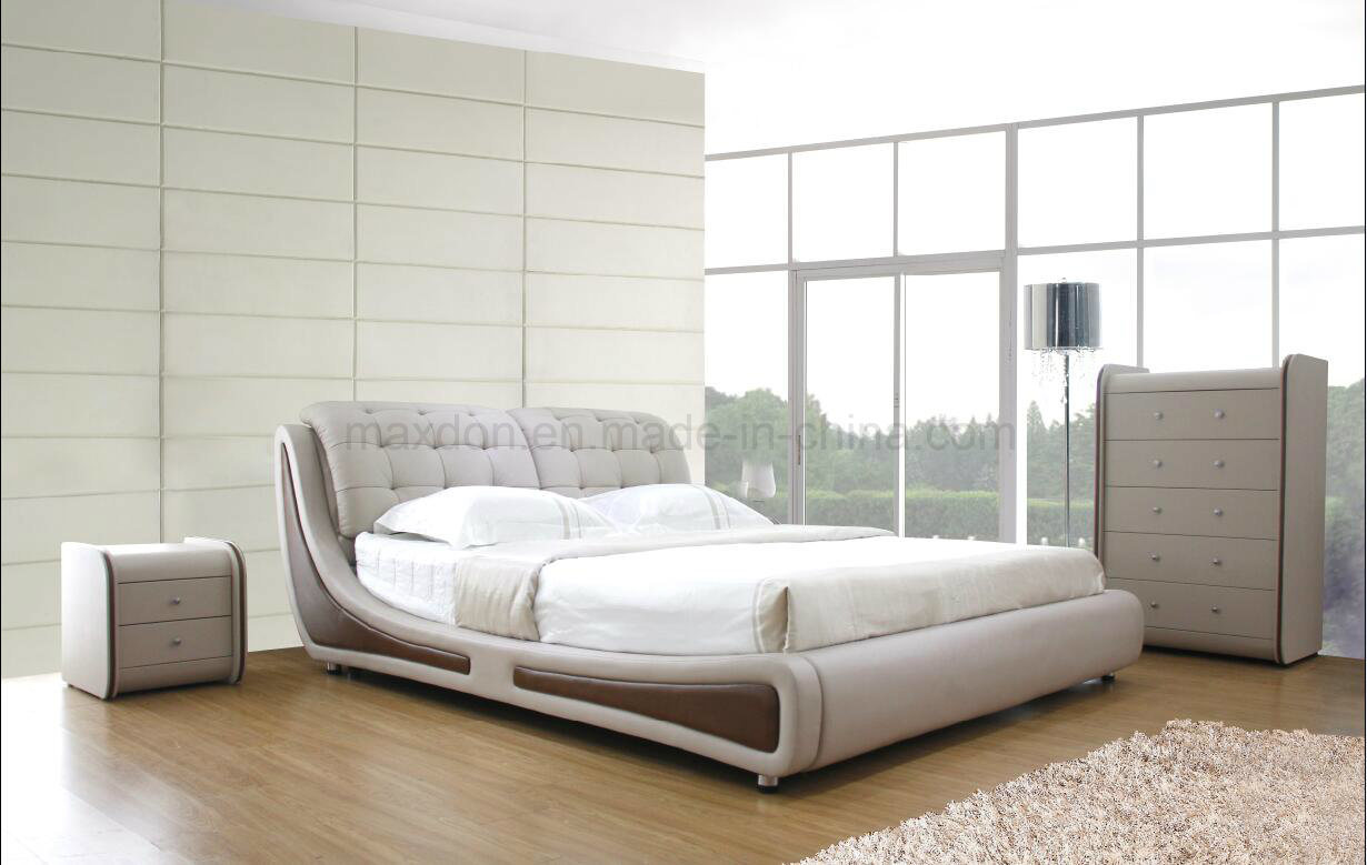 Modern Furniture Comfortable Sleeping Bed PU Bed Leather Bed