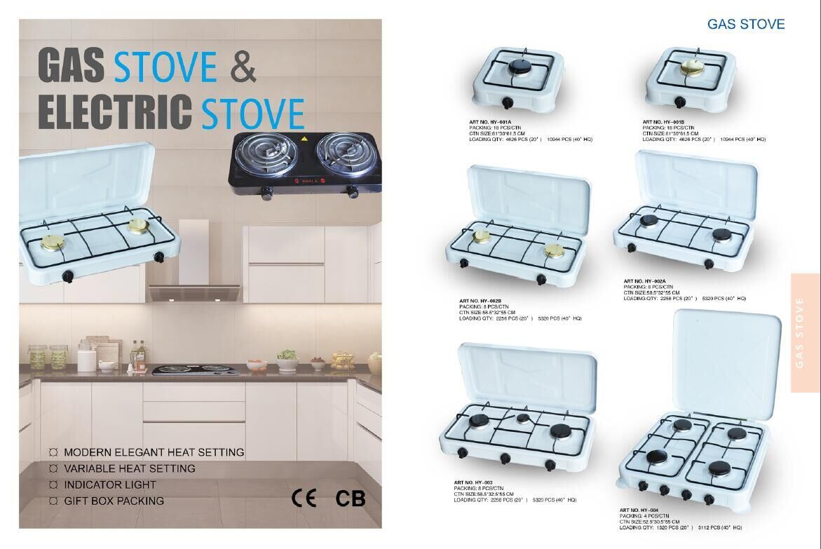 2 Burners Kitchen Appliance Cooker Stainless Steel Gas Stove