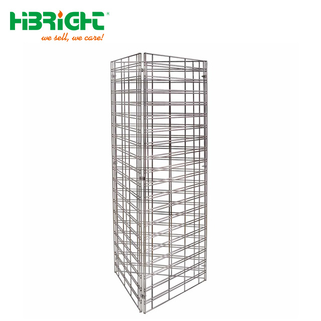 3 Faces Grid Wall Display Stand