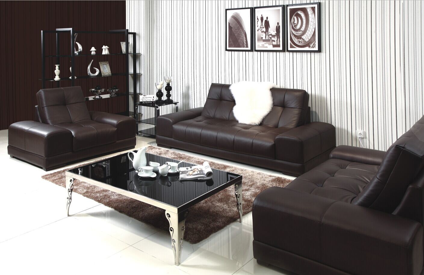Leather Lounges Leather Sofa (2030#)