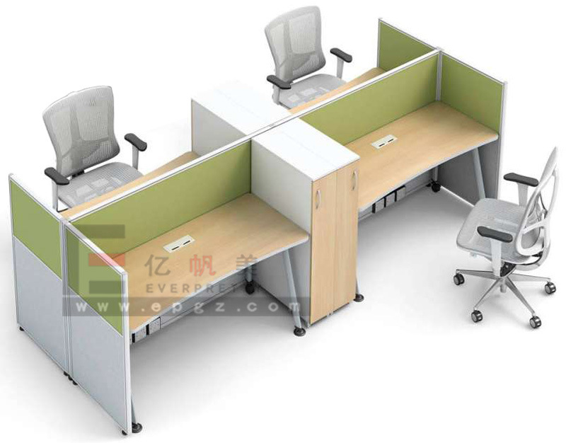 Modern MDF Wood Office Furniture Office Computer Table Desk Design Made in China Guangzhou Supplier