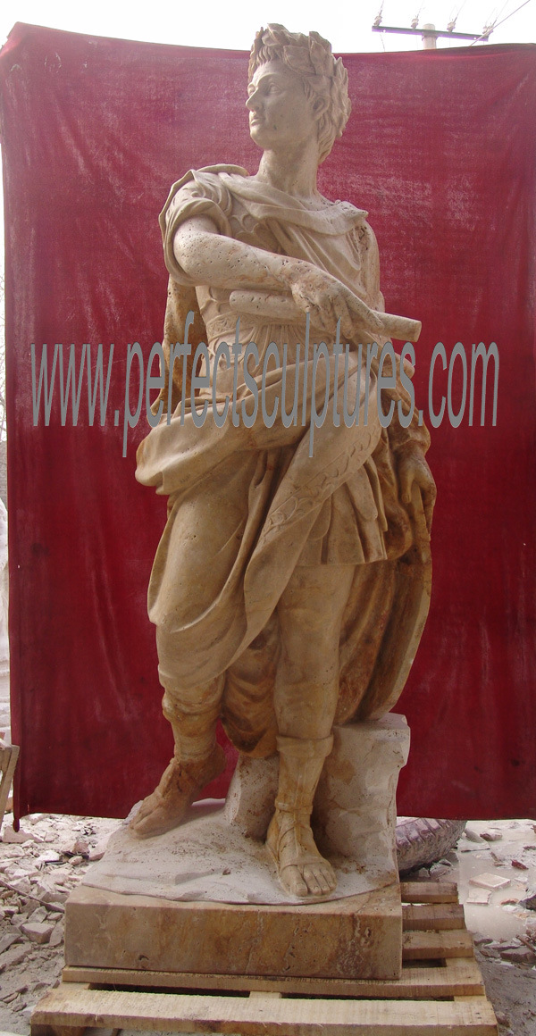 Carved Antique Marble Sculpture Carving Stone Statue for Garden Decoration (SY-X1165)