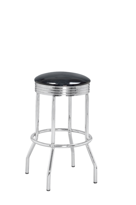Simple Bar Stool with Iron Frame, Fs-90038