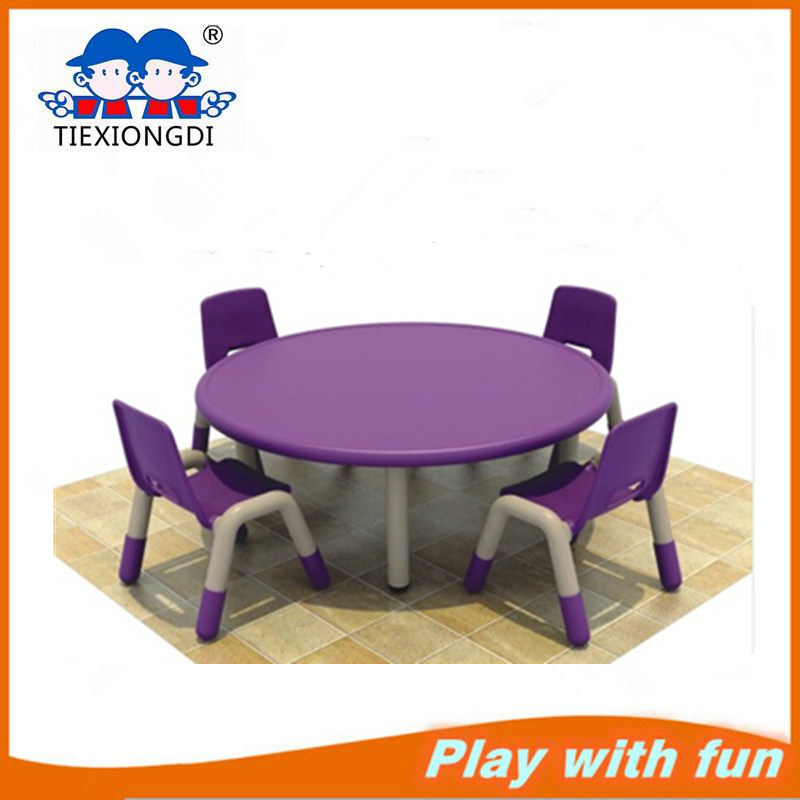 Preschool Furniture Round Plastic Table Indoor Playground