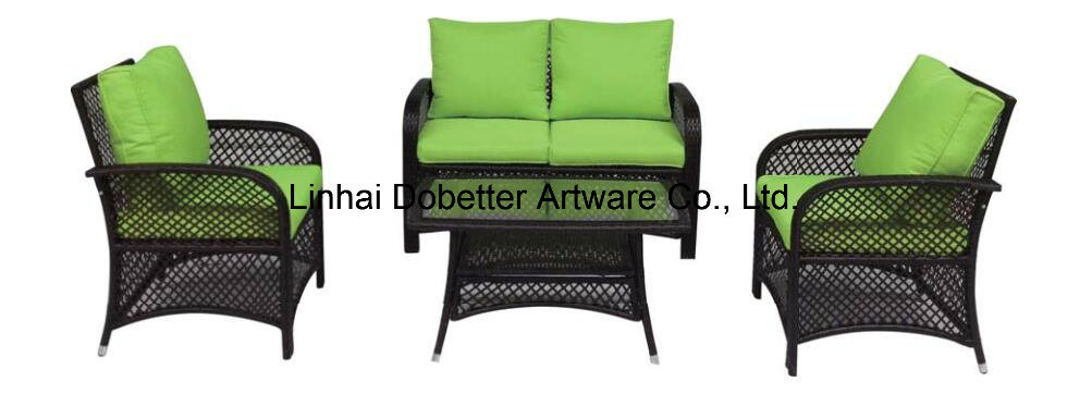 4PCS Deluxe Rattan Sofa Set