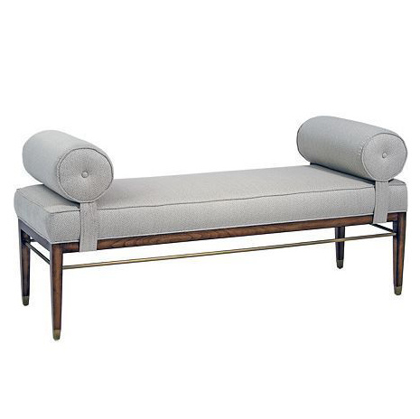 Top Quality Wooden Frame Memory Foam Bed End Bench with Removable Pillows