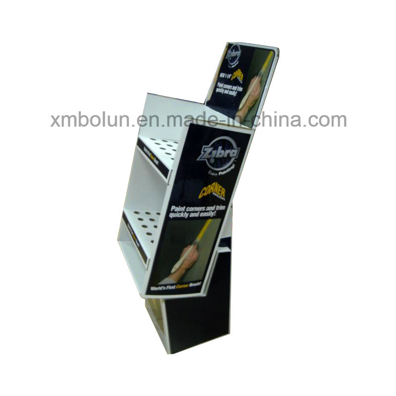Corrugated Paper Flooring Cardboard Counter Display Stand for Chocolate Bar Promotion
