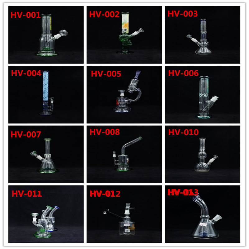 Colorful USA Decoration Glass Water Smoking Pipe with Nice Design