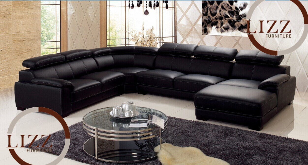 Modern Living Room Leather Sofa in Sofa Popular Furniture L. P2178