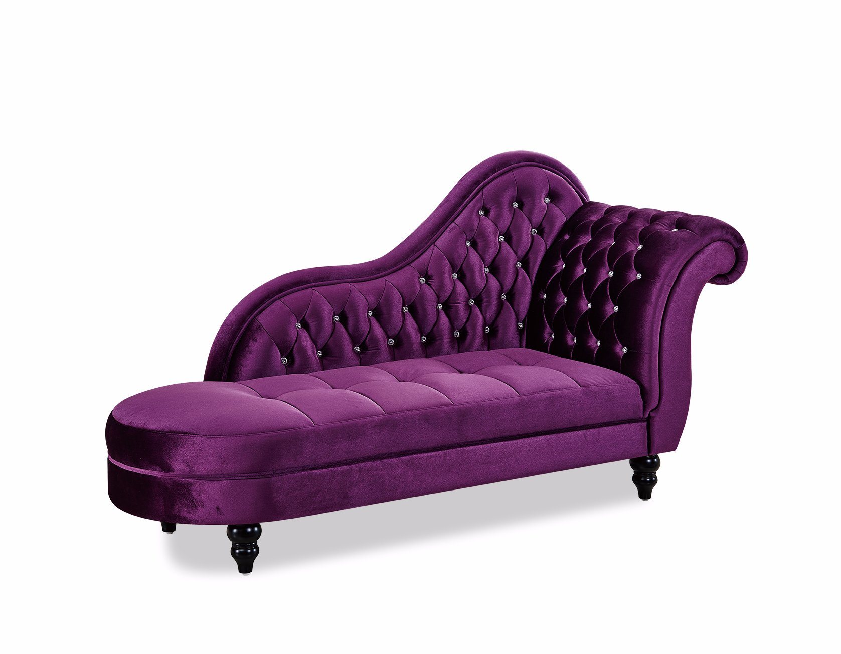 Crystal Fabric Chaise Lounge