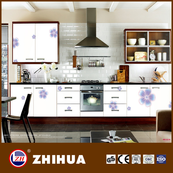 High Glossy Kitchen Cabinet From Flower UV MDF (ZHIHUA)