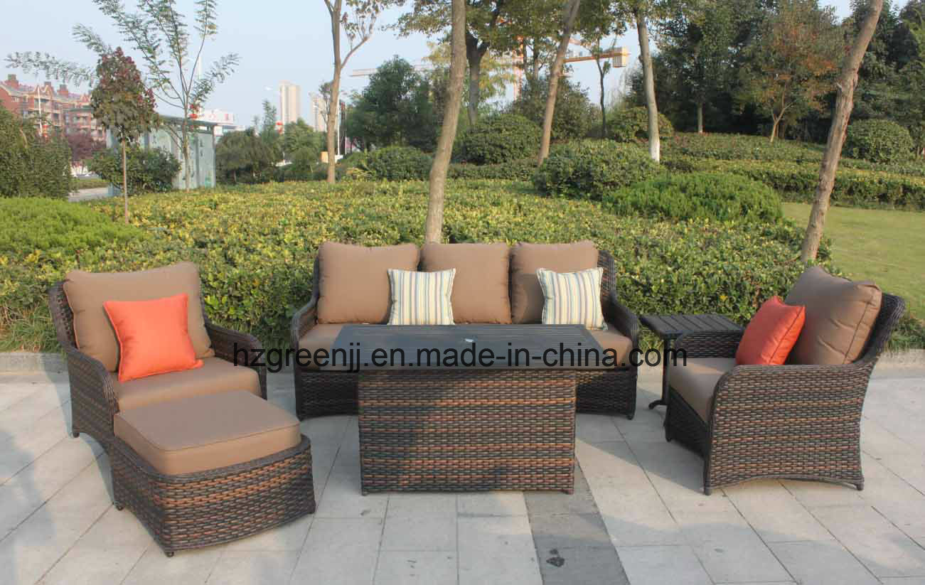 Outdoor Furniture 10mm Half Moon Curve Flat Wicker and 5mm Round Wicker