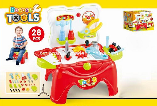 Stool Play Set Toy for 28PCS Tools