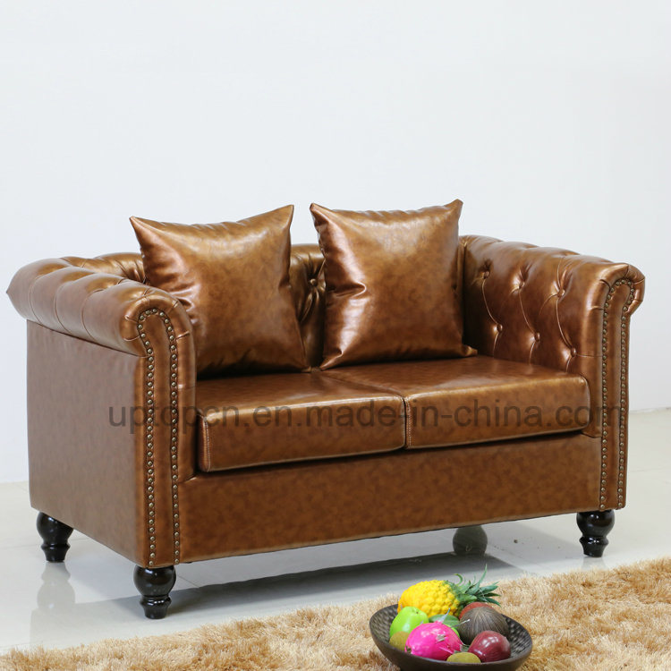 Noble Double Seats Artificial Leather Sofa for 2 Seat (SP-KS316)