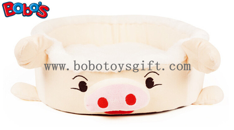 Plush Stuffed Pig Shape Pet Bed for Puppy Cat Dog Bosw1095/45X40X13cm