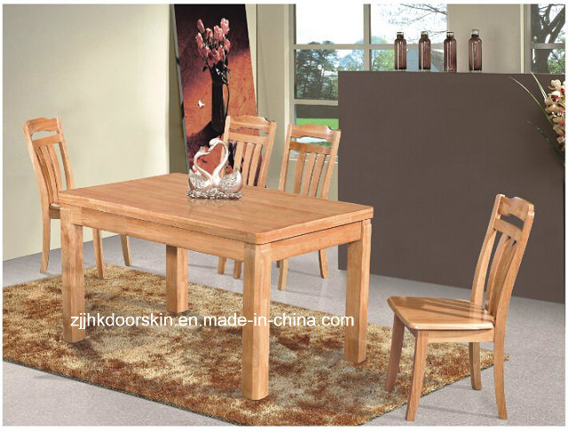Dining Room Solid Wood Furniture Rubber Wood Dining Table