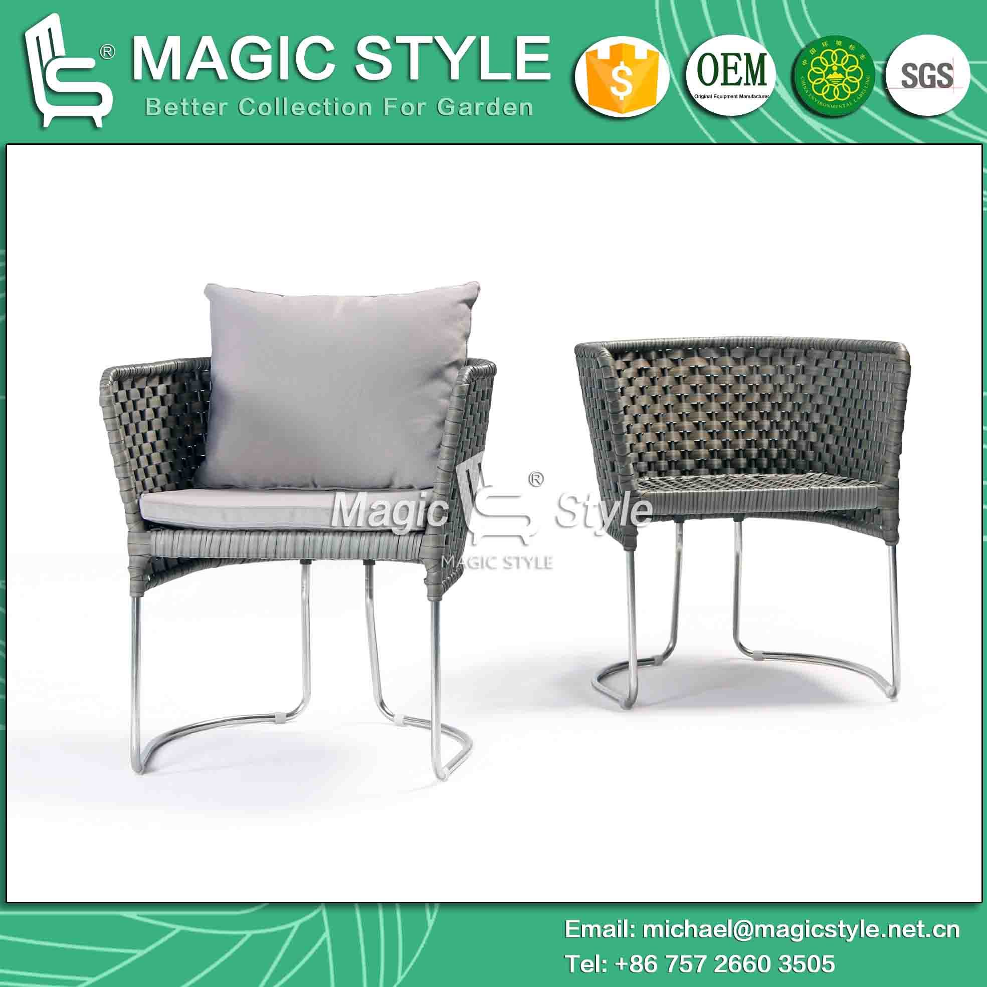 Iris Dining Chair Stainless Steel Chair Dining Chair Garden Furniture (MAGIC STYLE) Patio Chair