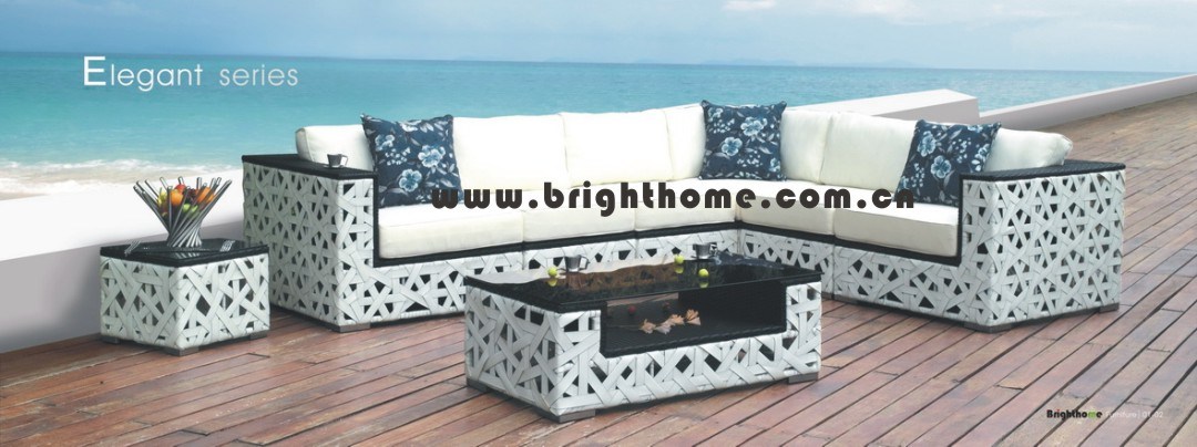 PE Rattan Wicker Outdoor Furniture Sofa Set