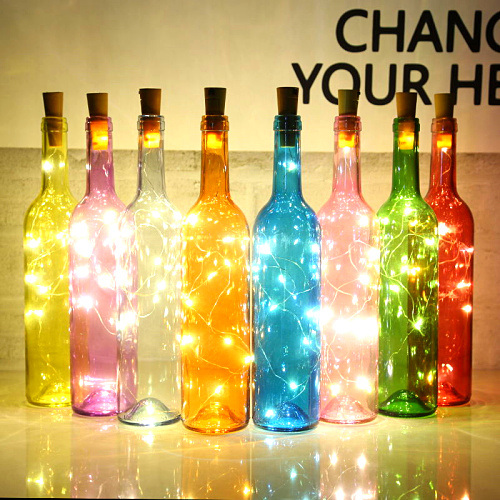 LED Light Decoration Bottle Vase