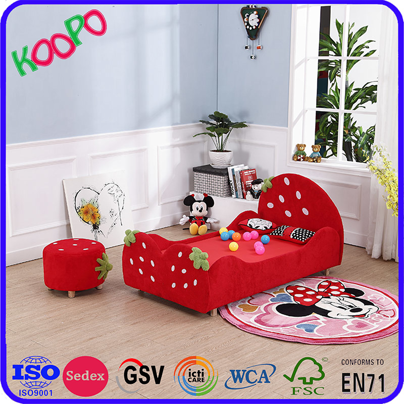 Beautiful Kid's Bunk Bed Strawberry Model Bed for Kids Bedroom Furniture
