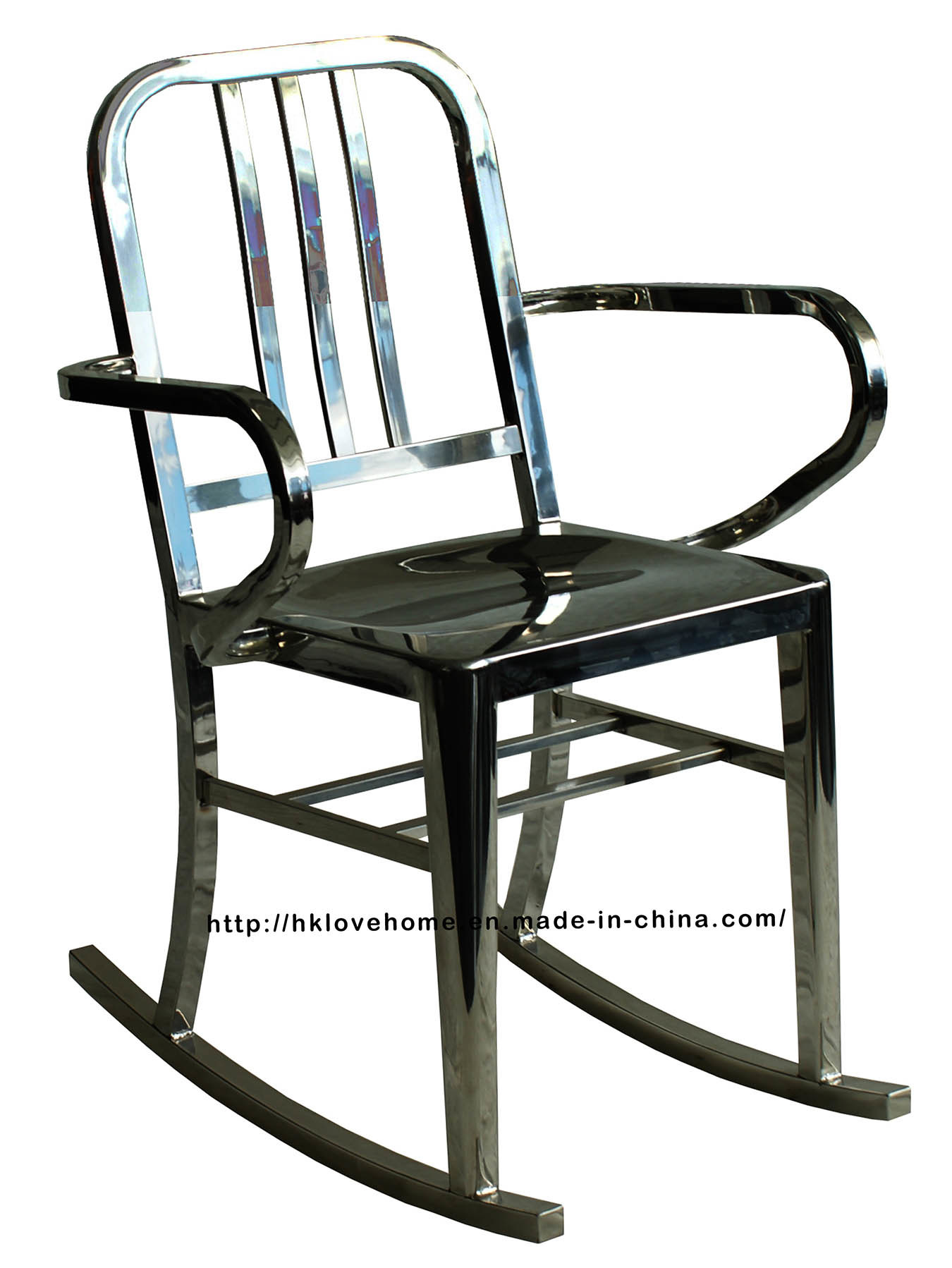 Emeco Metal Dining Restaurant Coffee Armchair Navy Rock Chair