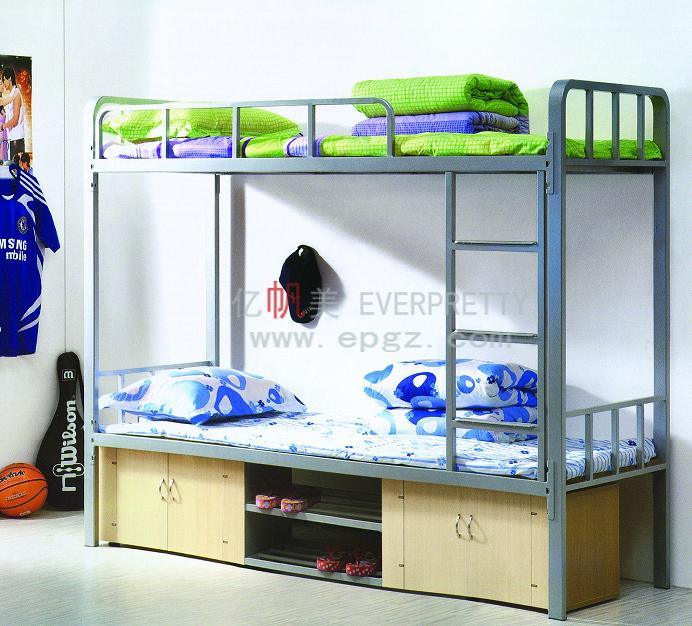 Factory Manufacture School Dormitory Steel Frame Bunk Bed