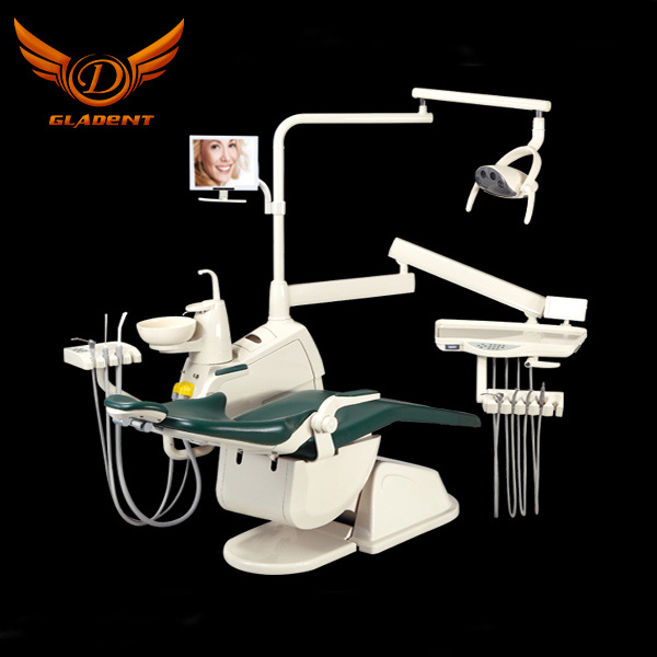 Hot Selling Ce & FDA Approved Gladent Dental Chair with Rotatable Unit Box