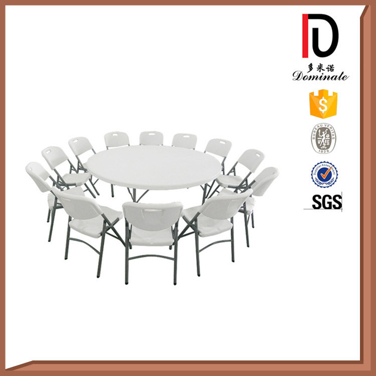 6FT HDPE Blow Molding Plastic Folding Round Table (BR-P010)