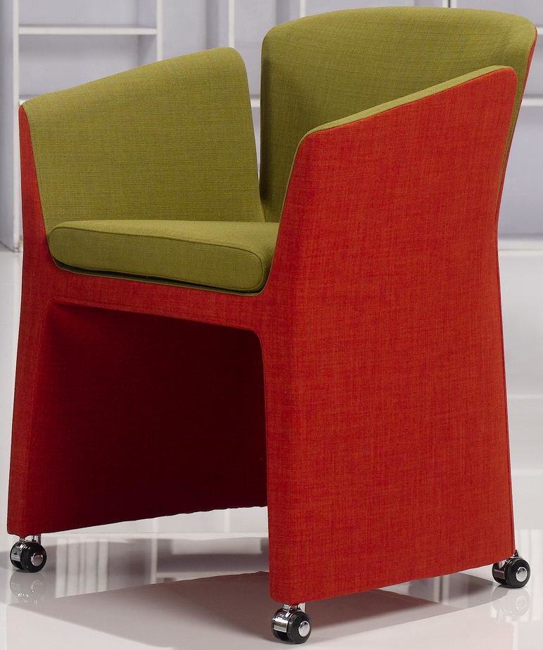 Fabric Designer Replica Lounge Chair with Castors