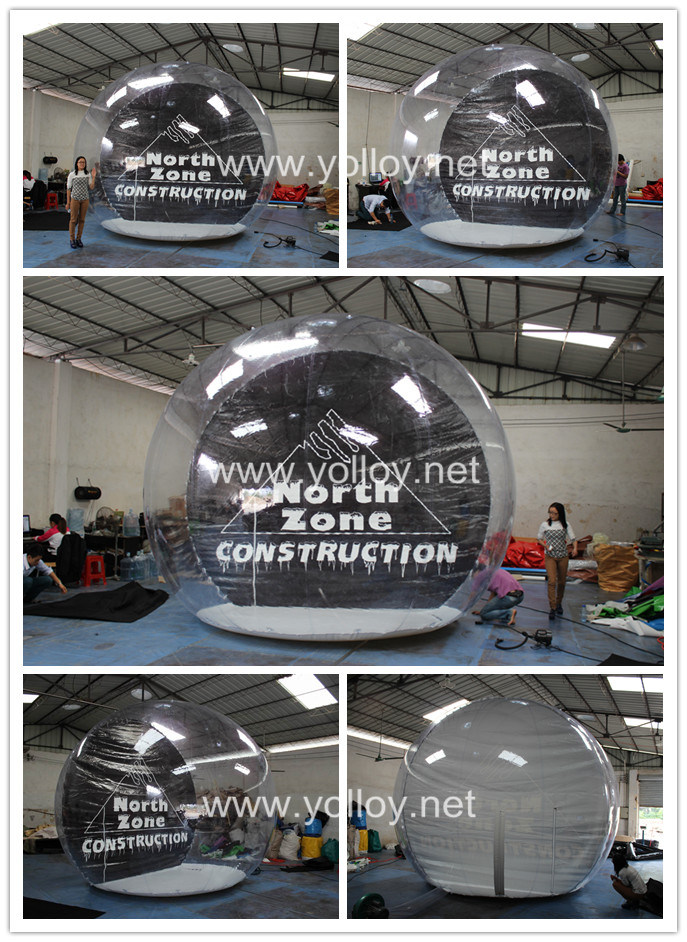 Inflatable Snow Globe for Christmas Decoration