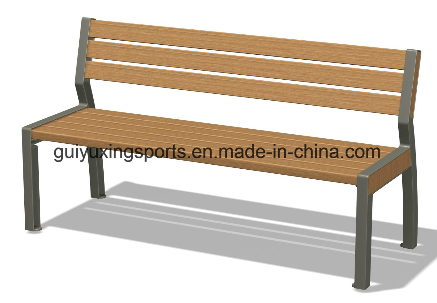 Outdoor Modern Wooden Bench for Park Use
