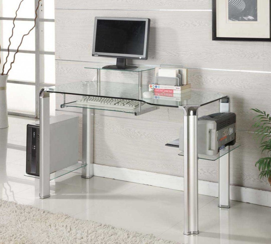 Tempered Glass Computer Desk with En12150