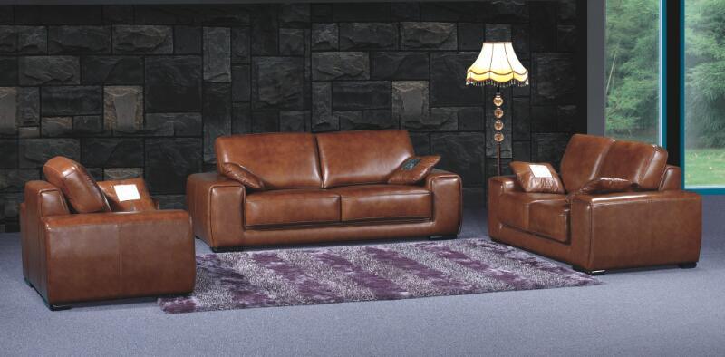 Moder Sofa with Genuine Leather Sofa for Living Room Furniture
