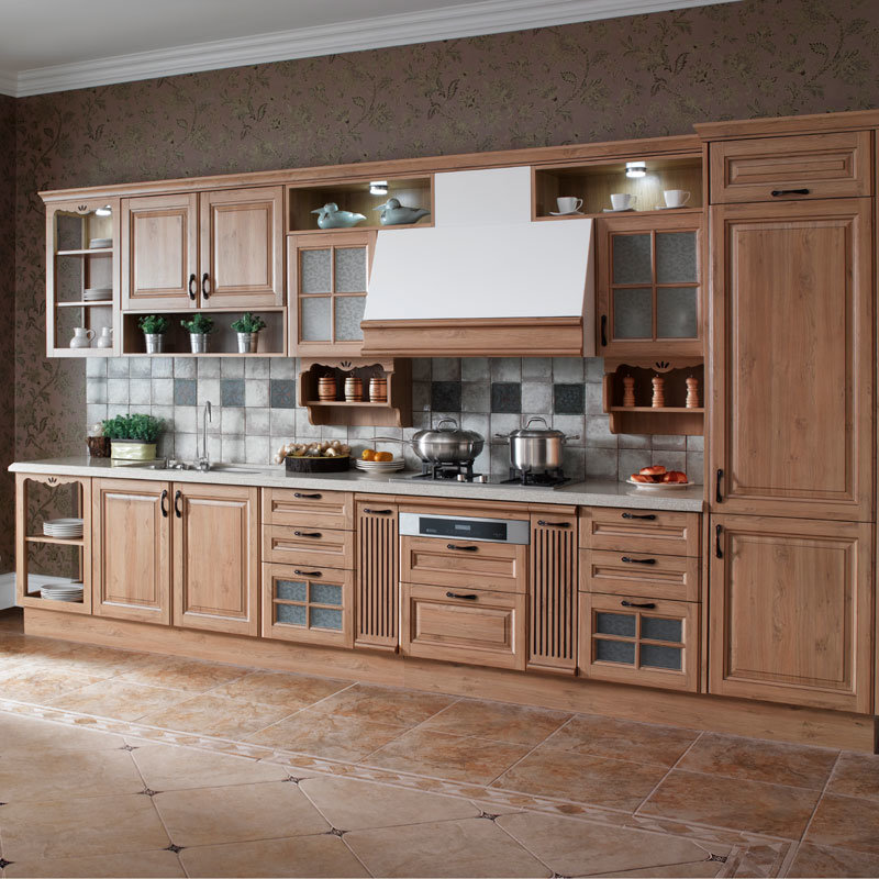 Modern Wood Kitchen Cabinet Furniture (OP13-301)