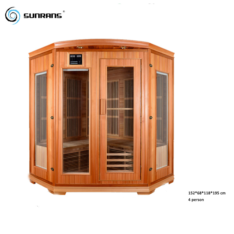 Sunrans 4 Person Home Infrared Sauna Room Sr1p004