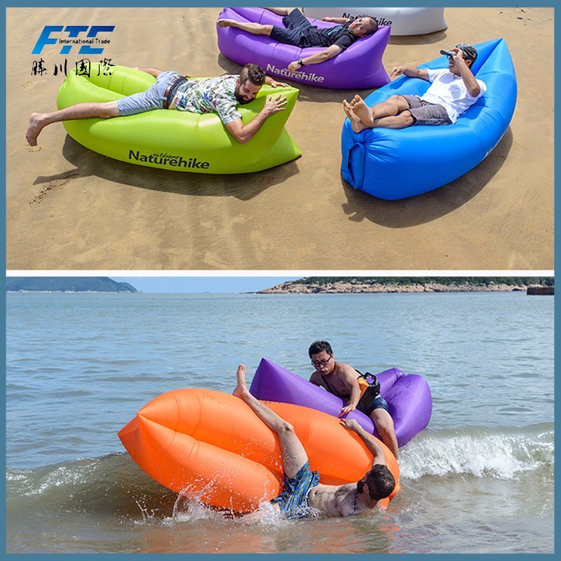 Custom Inflatable Sleeping Bag Air Beach Lazy Bag