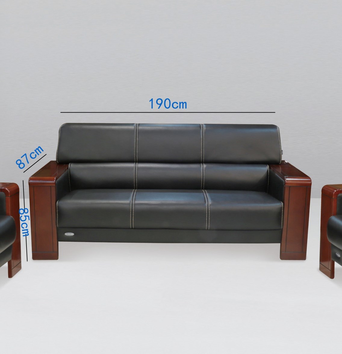 Modern Design Luxury Office Furniture Leather 3set Sofa