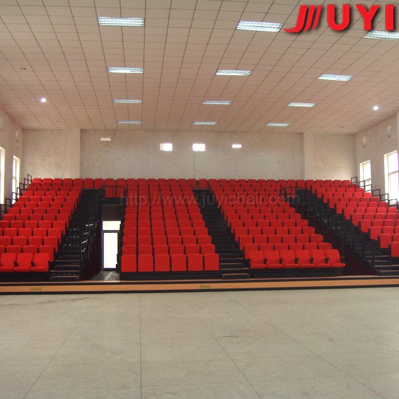 Motor Driven Telescopic Seating System with Ergonomic Foldable Chair for All Sports Court