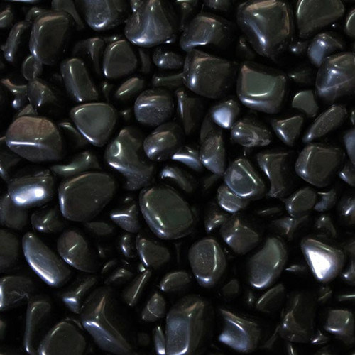 Factory Black Polished Pebble Stone