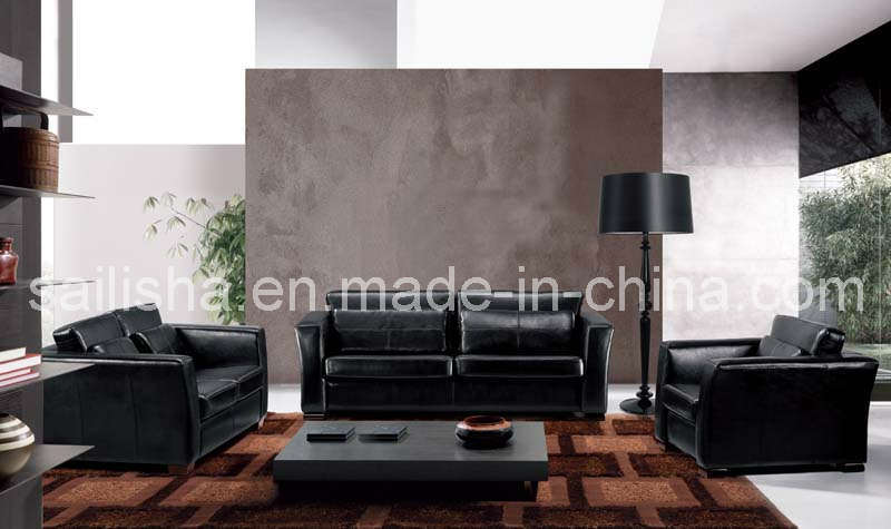 Genuine Leather Sofa (N09#)