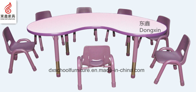 Adjustable Plastic Kids Table and Chair for Kindergarten School