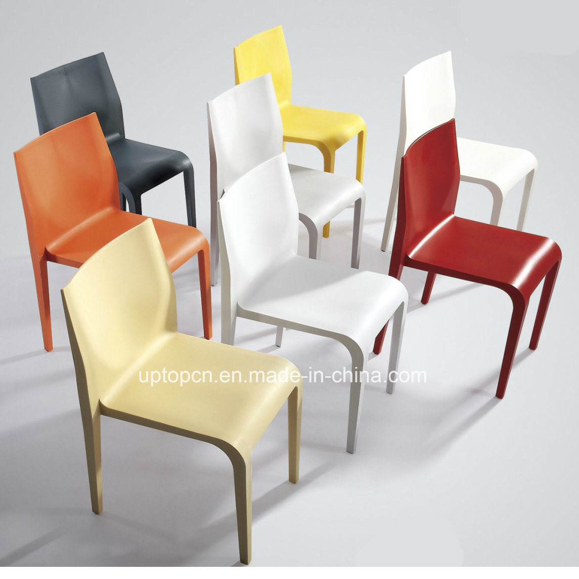 Simple Design Colorful Office Dining Plastic Chair (SP-UC048)