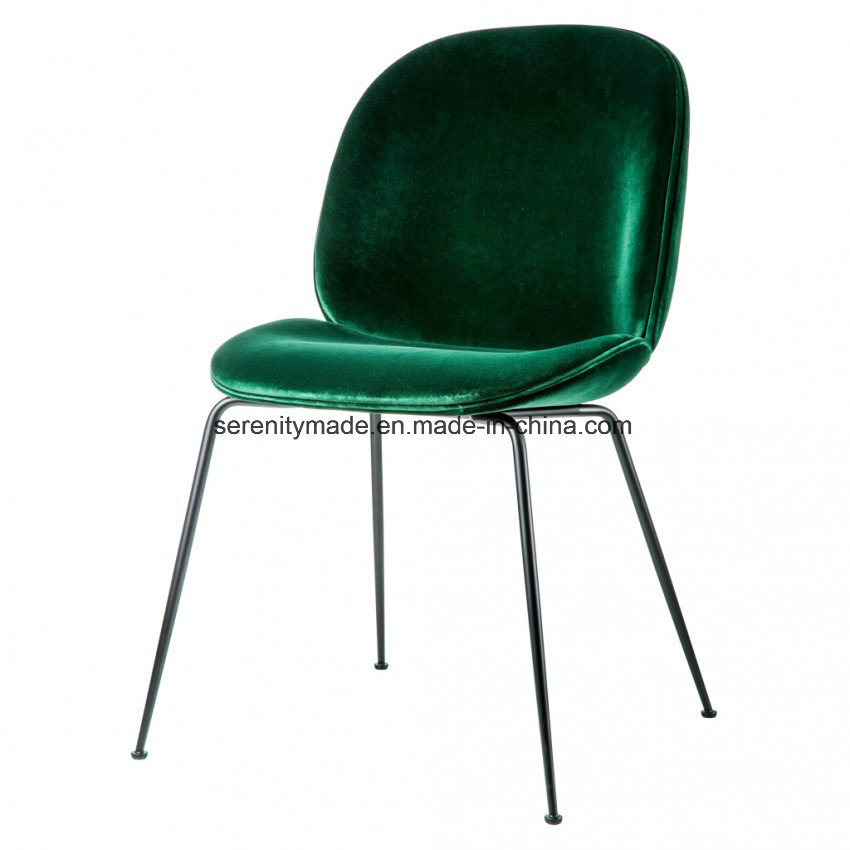 Replica Beetle Stackable Fabric Chair for Restaurant or Bar with Stainless Steel Legs