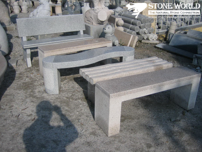 Cheap Granite Garden/Park/Plaza Stone Table and Bench/Chair for Outdoor Decoration