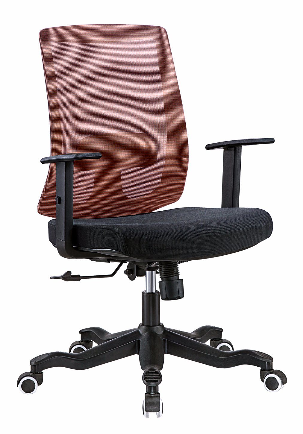 Modern Red Back Black Seat Function Armrest Adjustable Desk Chair