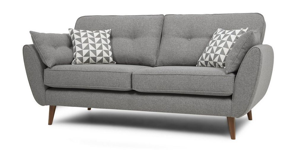 Zinc Fabric Sofa 3+2 in Grey